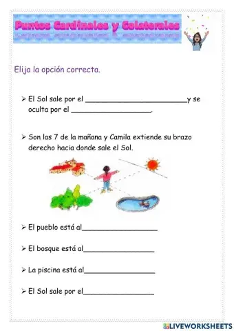 Puntos Cardinales y Colaterales