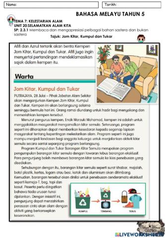 Jom Kitar, Kumpul dan Tukar