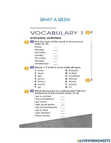 Routines -what a week-