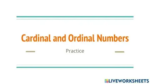 Cardinal and Ordinal Numbers