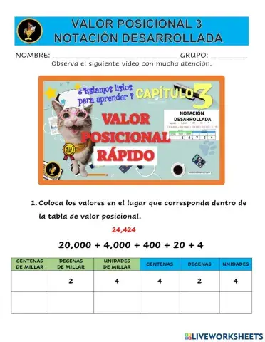 Valor posicional capítulo 3