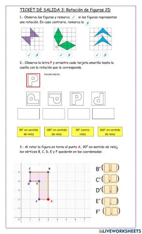 Rotación de figuras 2D