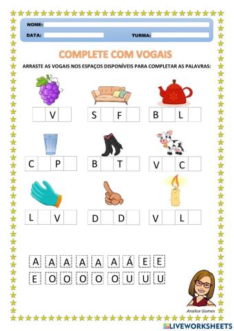 Complete Com Vogais