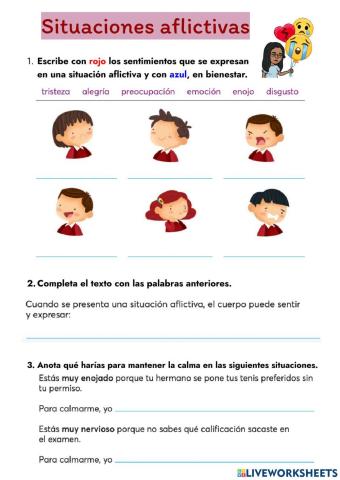 Emociones aflictivas