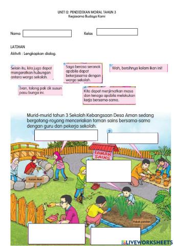 Unit 12: Pendidikan Moral Tahun 3 (1)