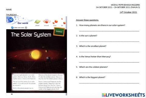 3B Thursday (14-10-21)