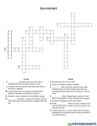 Vocabulary: Transport