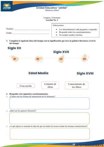 La literatura y los géneros literarios