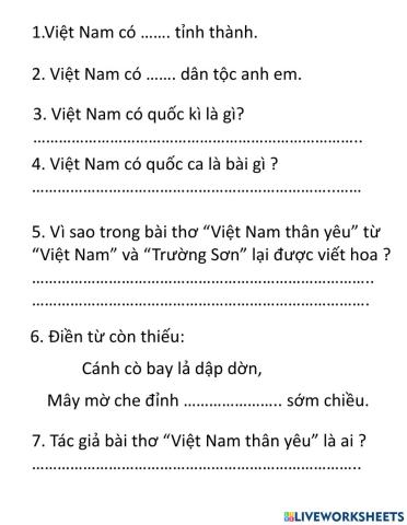 Bài chính tả