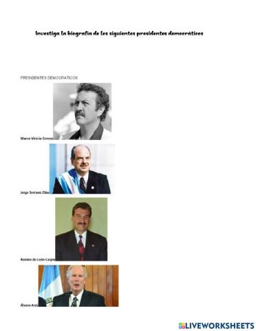 Presidentes democráticos de Guatemala