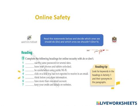 Online  Safety