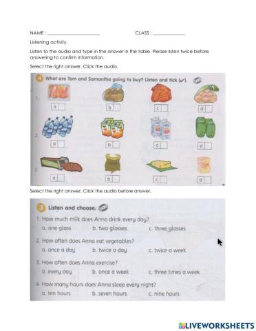 Year 4 Audio in Textbook