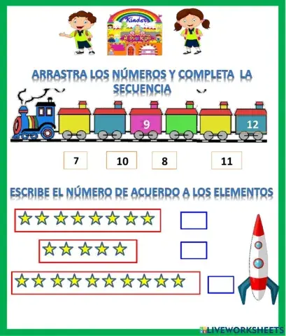 Evaluación Mate 4 años
