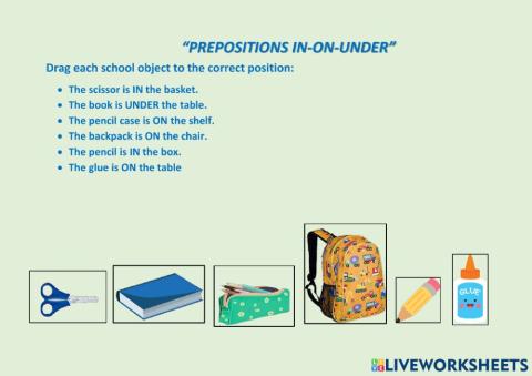 Prepositions of place