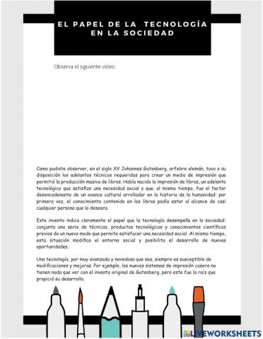 El papel de la tecnología en la sociedad