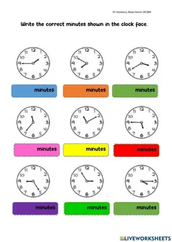Recognise minutes
