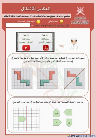 إنعكاس الأشكال