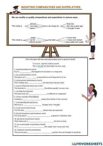 Modifying comparative