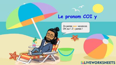 Le pronom COI y