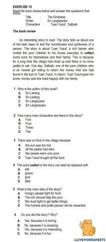 A Book Review : The Kindness