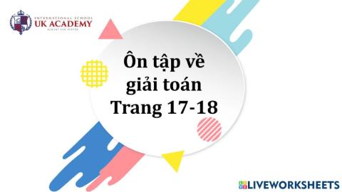Ôn tập về giải toán