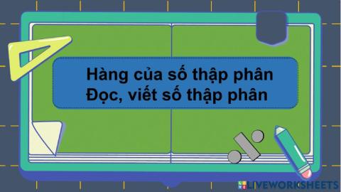 Hàng của số thập phân