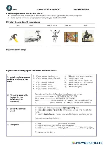 Song - If you were a sailboat (Katie Melua)