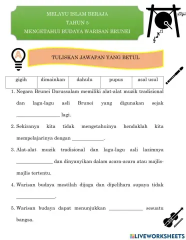 Mengetahui Budaya Warisan Brunei