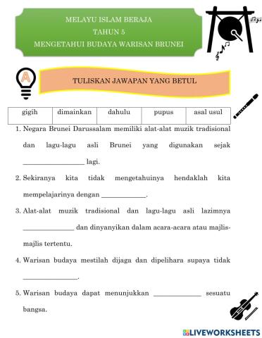 Mengetahui Budaya Warisan Brunei