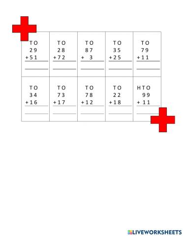 Addition with Carryover