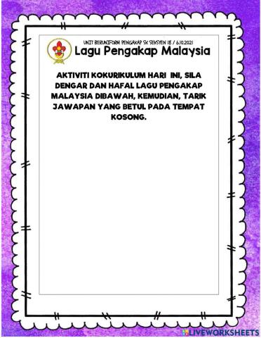 Pengakap -lagu pengakap sr