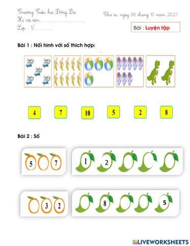 Bài tập Luyên tập
