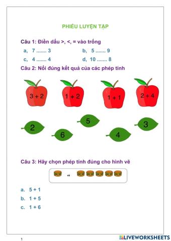 Phiếu luyện tập .05.10.2021