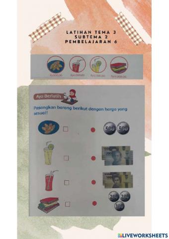 Memasangkan harga barang