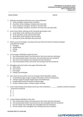 Kuiz PJPK Minggu 32a