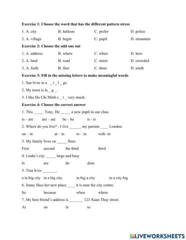 Tiếng Anh lớp 5 Unit 1