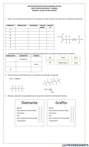 Geometría de las moléculas orgánicas