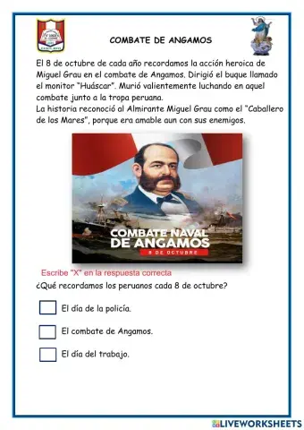 COMBATE DE ANGAMOS