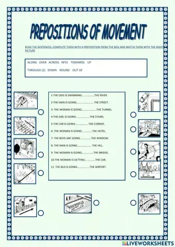 Prepositions of Movement