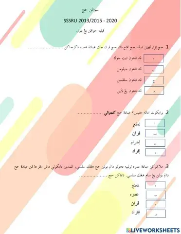 Jenis-Jenis Ibadat Haji