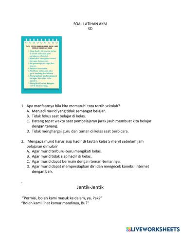 Latihan AKM Literasi