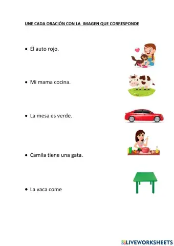 Lectura de oraciones