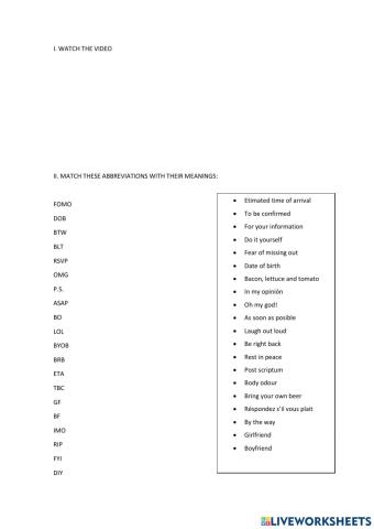Abbreviations