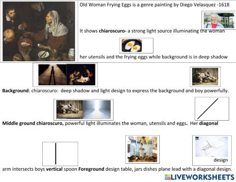 Frying eggs Velasquez