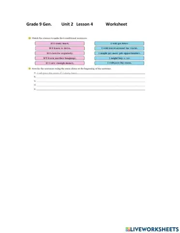 Conditional if type 1