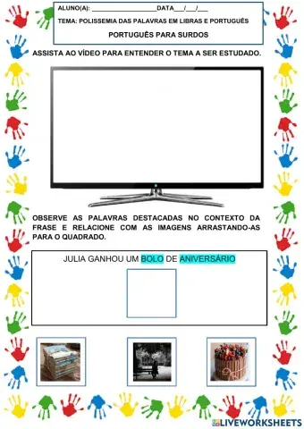 Polissemia libras e portugues