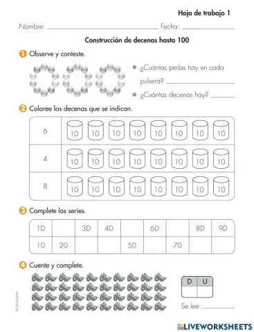 Formación de decenas