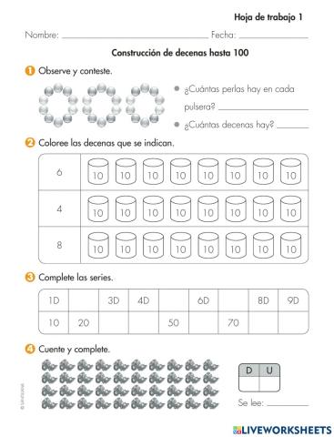 Formación de decenas