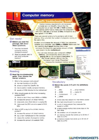 UNIT 1 COMPUTER MEMORY