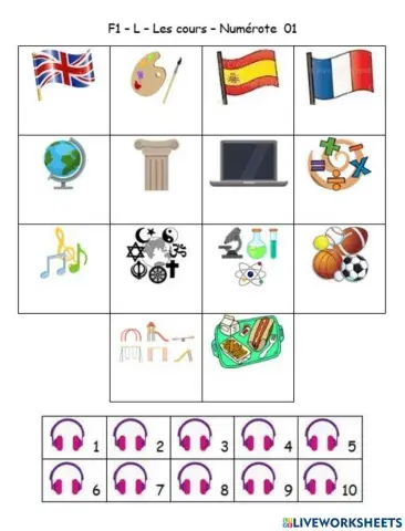 F1 - L - Les cours - Numérote 01